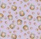 Mook Fabrics Hoppy Easter Eggs Lavender 100% Cotton Price per Yard